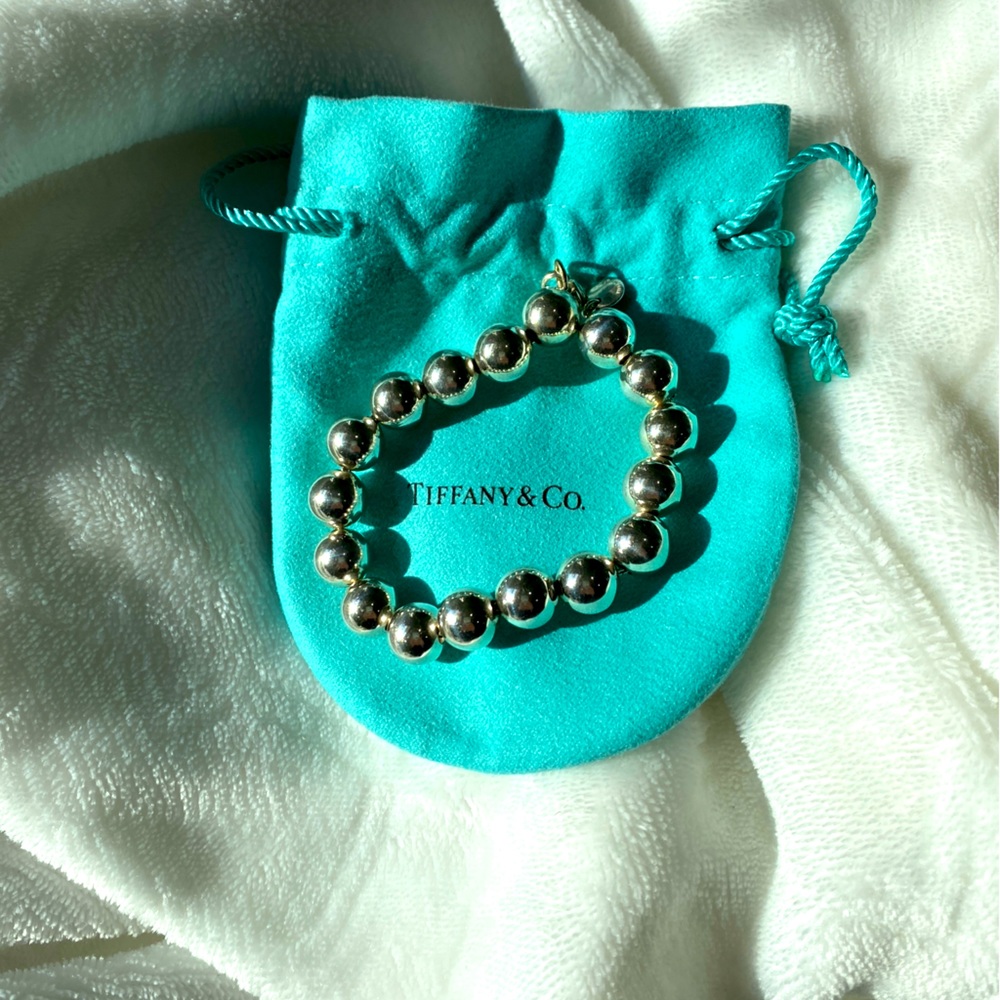 Tiffany & Co. Sterling Silver Tiffany Hardware Ball Bracelet 7.25in